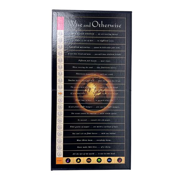 Wise and Otherwise Vintage 1997 Bluffing Party Word Board Game - Picture 9 of 11